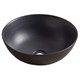 VELVEX Раковина накладная диаметр 40 см, цвет черный - фото 261883