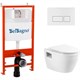 BELBAGNO Loto Комплект 3 в 1 Унитаз подвесной с сиденьем BelBagno LOTO  BB070CHR/SC + Комплект 2 в 1 Система инсталляции для унитазов BelBagno BB026/BB042BL BB070CHR/SC/BB026/BB042BL - фото 262074