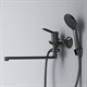 AM.PM X-Joy Смеситель для ванны и душа с длинным изливом и душевым набором, черный - фото 262205