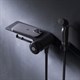 AM.PM X-Joy Смеситель TouchReel, монтируемый в стену с гигиеническим душем и полкой, черный - фото 262229