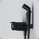 AM.PM X-Joy Смеситель TouchReel, монтируемый в стену с гигиеническим душем и полкой, черный - фото 262232