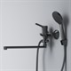 AM.PM X-Joy S Смеситель для ванны и душа с длинным изливом и душевым набором, черный - фото 262287