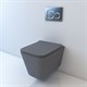 ESBANO Унитаз подвесной с сиденьем микролифт GARTEZ (Matt Grey). размер: 510x345x340. - фото 263421