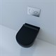 ESBANO Унитаз подвесной с сиденьем микролифт FORTEX (Matt Black). размер: 555х370х370. - фото 263433