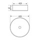 ESBANO Раковина накладная "AGATE"(White) диаметр 40 см - фото 263476