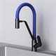 AM.PM Like Смеситель для кухни с каналом для питьевой воды и гибким изливом, черн., синий излив - фото 263534
