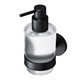 AM.PM X-Joy Стеклянный диспенсер для жидкого мыла с настенным держателем, черный - фото 263748