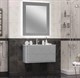 OPADIRIS Луиджи Зеркало с подсветкой 90 см, цвет серый матовый - фото 263977