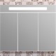 OPADIRIS Фреш Зеркальный шкафчик с подсветкой 100 см, белый - фото 264077