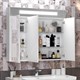 OPADIRIS Фреш Зеркальный шкафчик с подсветкой 100 см, белый - фото 264082
