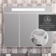OPADIRIS Фреш Зеркальный шкафчик с подсветкой 100 см, белый - фото 264083