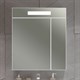 OPADIRIS Фреш Зеркальный шкафчик с подсветкой 70 см, белый - фото 264096