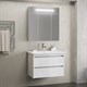 OPADIRIS Фреш Зеркальный шкафчик с подсветкой 80 см, белый - фото 264099