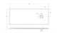 BELBAGNO Uno Поддон прямоугольный 170х70 из искусственного мрамора в комплекте с сифоном с декоративной накладкой (хром), белый - фото 265637