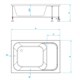RGW Acryl Душевой поддон прямоугольный с сиденьем размер 120х90 см, белый - фото 265818