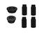 AQUATEK Оберон Полотенцесушитель водяной (ШxВ) 500 х 800, цвет черный муар - фото 266201