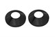AQUATEK Комплект фитингов для нижнего подключения водяных полотенцесушителей типа лесенка ( вентиль круглый г/ш 3/4х1/2 - 2 шт + эксцентрик 3/4х1/2 - 2 шт + отражатель 3/4 - 2 шт), цвет черный муар - фото 266448