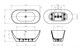 BELBAGNO Uno Ванна акриловая овальная отдельностоящая размер 150x70 см, цвет белый BB701-1500-730-K - фото 267521