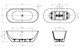 BELBAGNO Uno Ванна акриловая овальная отдельностоящая размер 170x75 см, цвет белый BB701-1700-750-K - фото 267535