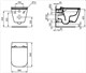 IDEAL STANDARD i.life B Подвесной безободковый унитаз с технологией RimLS+, глубокий смыв, + крепеж WW966066 + сиденье T500301 T533001 - фото 267689