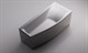 ASTRA-FORM Скат Ванна из искусственного камня пристенная/встраиваемая асимметричная размер 170x75 см, с установочными ножками с регулируемыми опорами, цвет белый - фото 268212