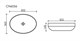 CERAMICA NOVA Element Накладная раковина ширина 50 см, цвет Белый CN6056 - фото 269103