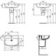 IDEAL STANDARD Esedra Раковина подвесная округлая ширина 65 см, белый - фото 270805