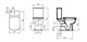 IDEAL STANDARD Esedra Бачок для унитаза, с двойным смывом, белый (T282801) - фото 270931