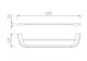 CEZARES Liner Полотенцедержатель двойной 60 см, исполнение оружейная сталь LINER-THD-60-GM - фото 271531