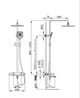 VINCEA Душевая стойка Cube VSFS-1C1CH с изливом, хром VSFS-1C1CH - фото 271991