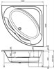 Каркас сварной для акриловой ванны Aquanet Vista 150x150 - фото 272170