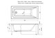 AQUANET Bright Ванна акриловая прямоугольная встраиваемая / пристенная размер 145x70 см с каркасом, белый - фото 272240