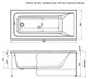 AQUANET Bright Ванна акриловая прямоугольная встраиваемая / пристенная размер 155x70 см с каркасом, белый - фото 272254