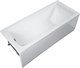 AQUANET Bright Ванна акриловая прямоугольная встраиваемая / пристенная размер 165x70 см с каркасом, белый - фото 272274