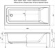 AQUANET Bright Ванна акриловая прямоугольная встраиваемая / пристенная размер 180x80 см с каркасом, белый - фото 272333