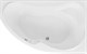 AQUANET Capri Ванна акриловая асимметричная встраиваемая / пристенная размер 160x100 см с каркасом R, белый - фото 272364