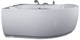 AQUANET Capri Ванна акриловая асимметричная встраиваемая / пристенная размер 170x110 см с каркасом L, белый - фото 272387