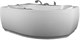 AQUANET Capri Ванна акриловая асимметричная встраиваемая / пристенная размер 170x110 см с каркасом L, белый - фото 272388