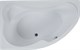 AQUANET Capri Ванна акриловая асимметричная встраиваемая / пристенная размер 170x110 см с каркасом L, белый - фото 272390