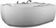 AQUANET Capri Ванна акриловая асимметричная встраиваемая / пристенная размер 170x110 см с каркасом R, белый - фото 272406