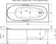 AQUANET Dali Ванна акриловая прямоугольная встраиваемая / пристенная размер 160x70 см с каркасом, белый - фото 272426