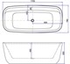 AQUANET Family Ванна акриловая овальная отдельностоящая / пристенная размер 170x80 см, белый AQUANET-95778-GW - фото 272483