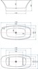 AQUANET Family Ванна акриловая овальная отдельностоящая / пристенная размер 170x80 см, белый AQUANET-88778-GW - фото 272517