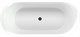 AQUANET Family Ванна акриловая овальная отдельностоящая / пристенная размер 170x80 см, белый / черный - фото 272537