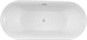 AQUANET Family Ванна акриловая овальная отдельностоящая / пристенная размер 170x80 см, белый / черный - фото 272543