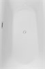 AQUANET Family Ванна акриловая овальная отдельностоящая / пристенная размер 170x80 см, белый / черный - фото 272545