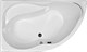 AQUANET Graciosa Ванна акриловая асимметричная встраиваемая / пристенная размер 150x90 см с каркасом L, белый - фото 272643