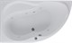 AQUANET Graciosa Ванна акриловая асимметричная встраиваемая / пристенная размер 150x90 см с каркасом L, белый - фото 272648