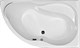 AQUANET Graciosa Ванна акриловая асимметричная встраиваемая / пристенная размер 150x90 см с каркасом R, белый - фото 272665