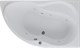AQUANET Graciosa Ванна акриловая асимметричная встраиваемая / пристенная размер 150x90 см с каркасом R, белый - фото 272668